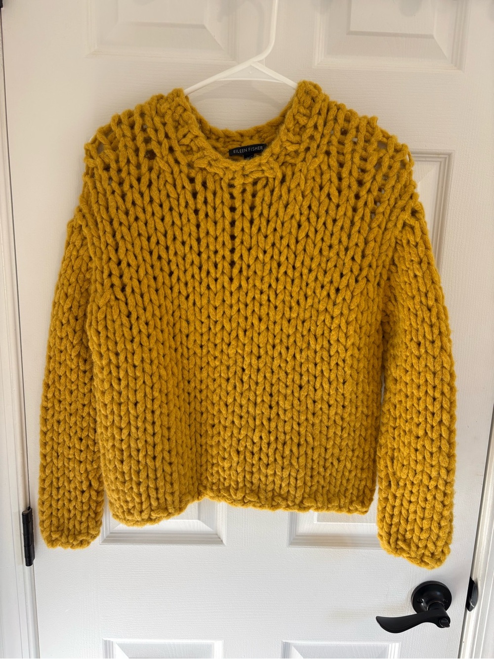 Eileen Fisher Chunky Knit Sweater in Mustard